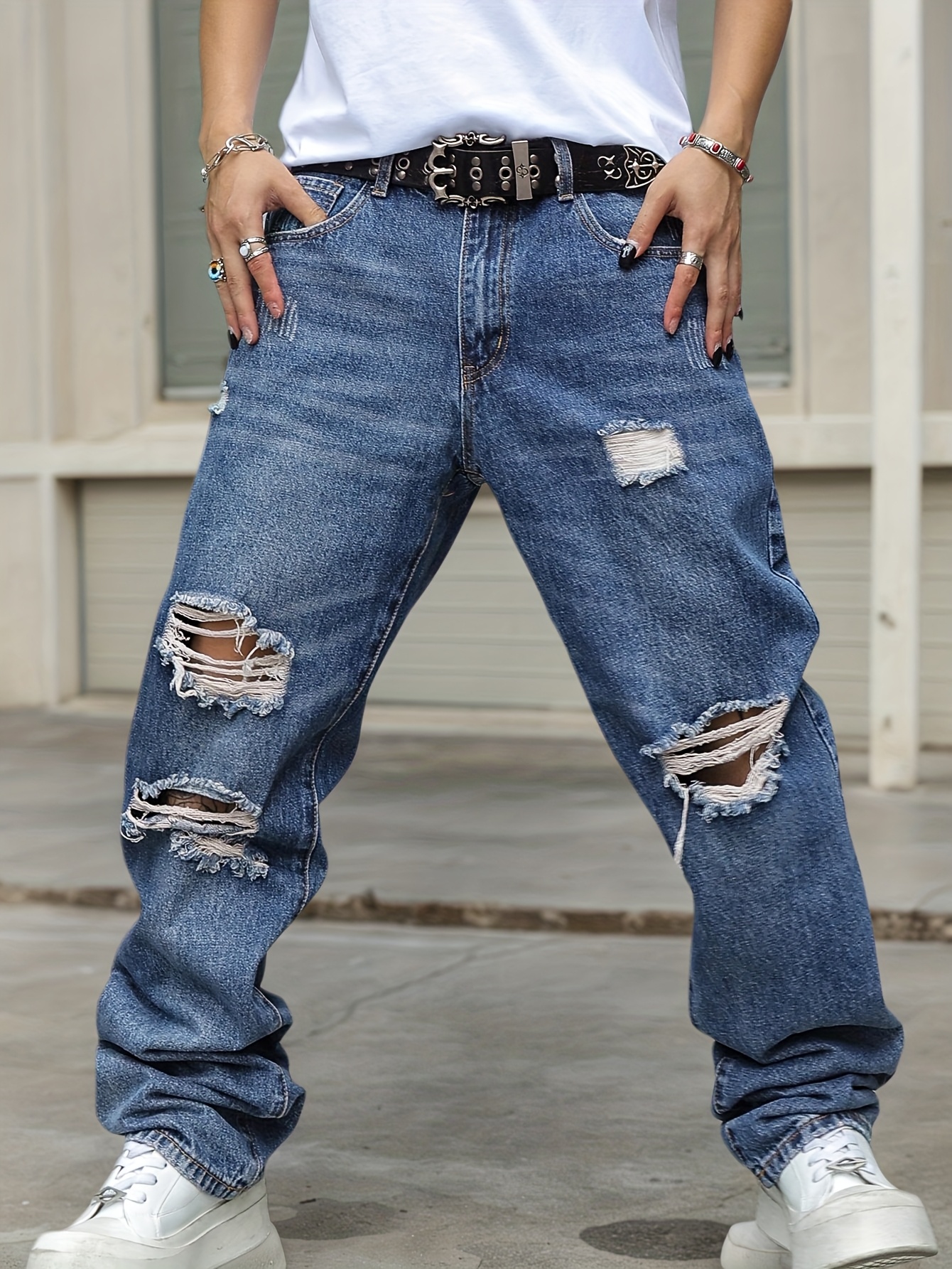 パンツ 00s archives White stitch wide denim y2k Flugge（フラッジー）の「white stitch wide denim/ホワイト