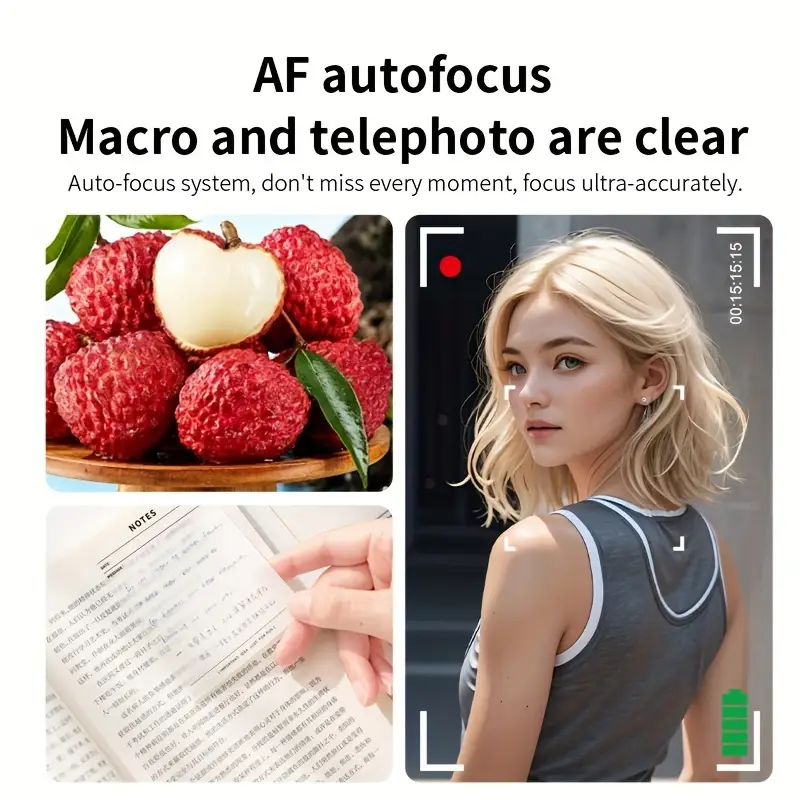 dual lens digital camera 2 4 large screen ccd sensor manual exposure 720p video personalized modes perfect gift details 5