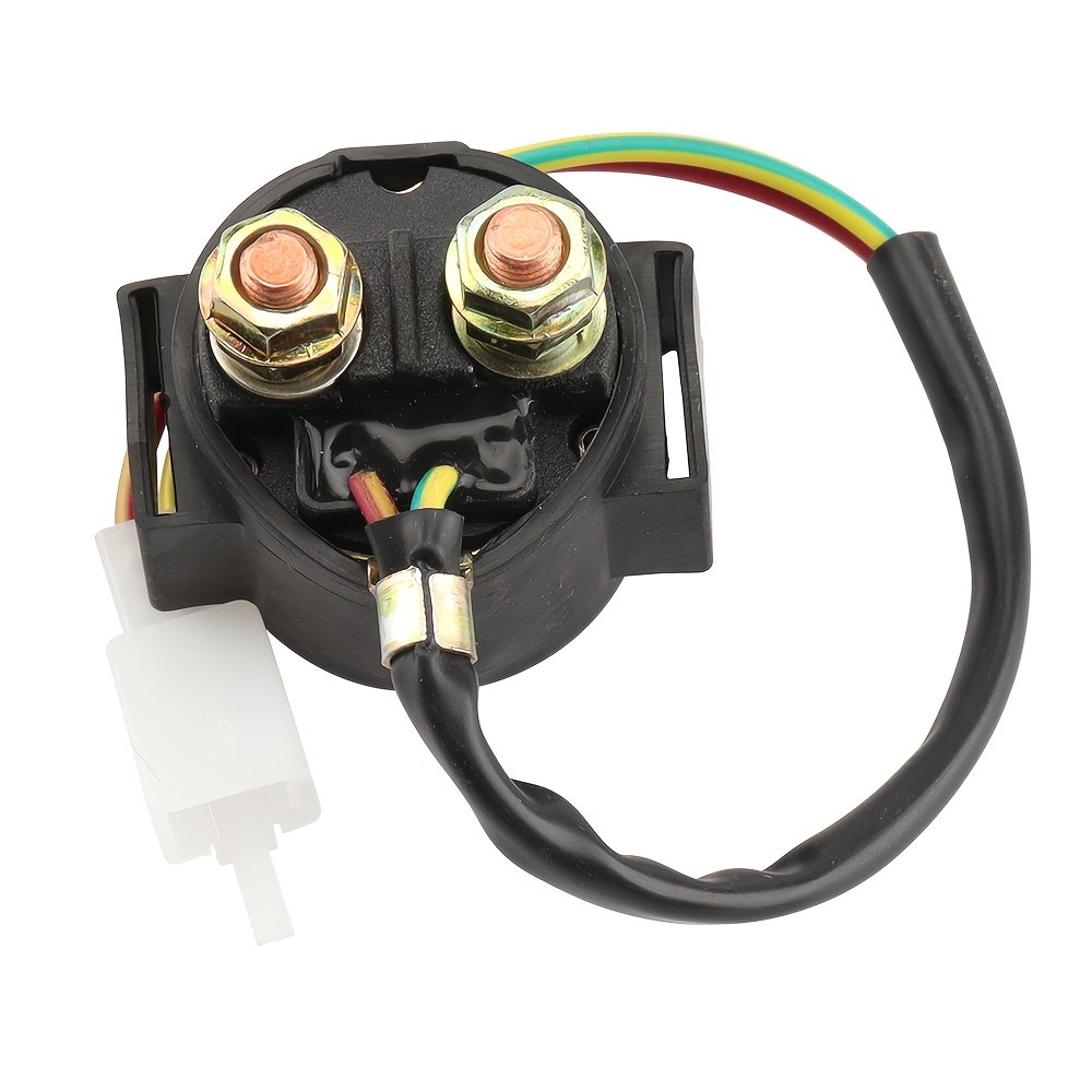 TEMU 2pin Motorcycle Starter Relay Solenoid For Gy6 50cc 70cc 90cc 110cc 125cc 150cc 200cc 250cc Atv Dirt Bikes Scooters Go-karts Quads