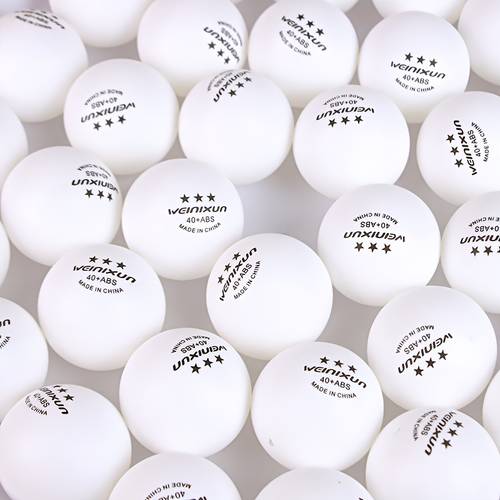 10 sets of quality table tennis abs durable professional competition balls ideal for leisure training entertainment and table tennis game use