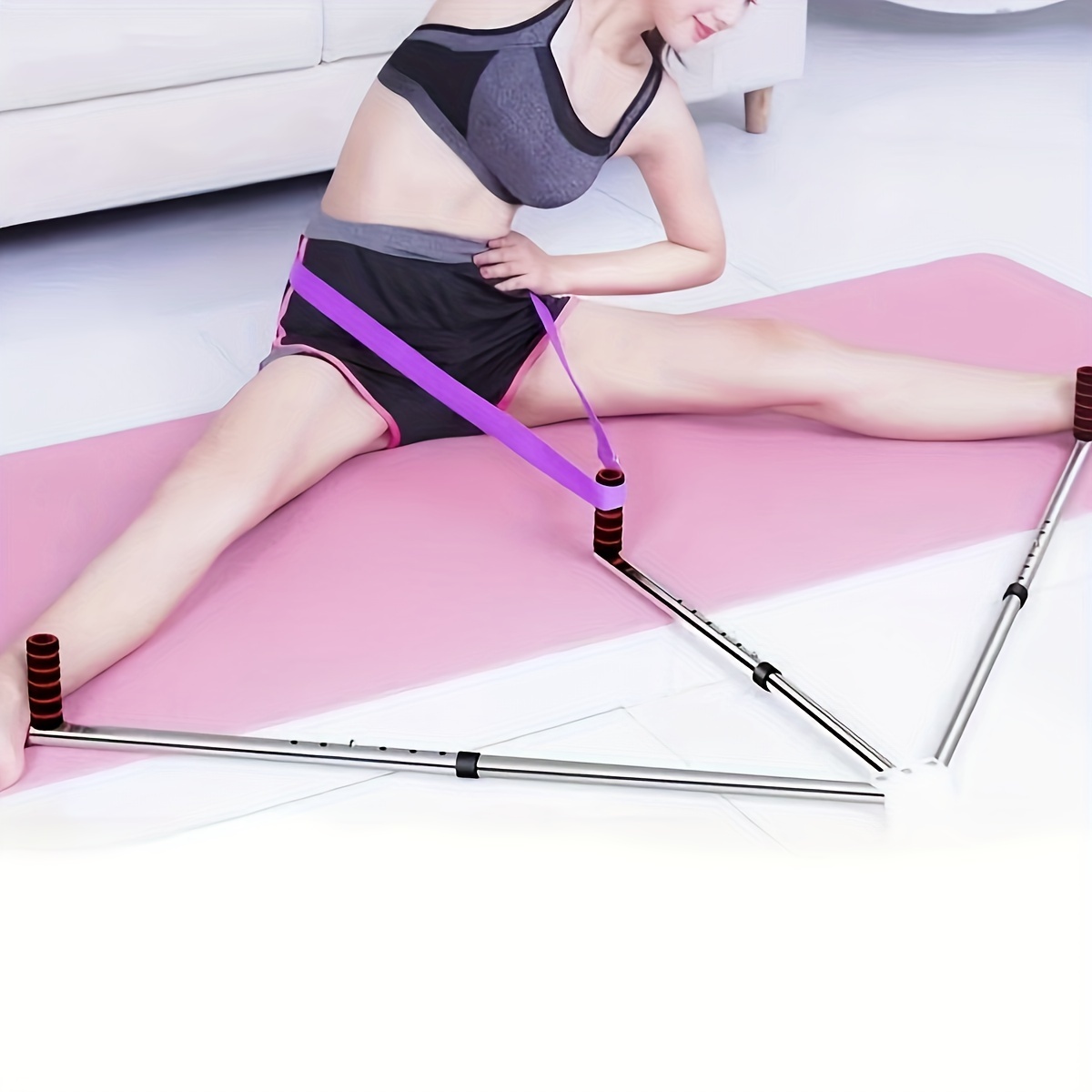 

Adjustable Leg Stretcher, Portable Retractable Yoga Dance Training Device, Fitness Foldable Leg Stretching Tools, Fitness Yoga Supplies For Home Gym Workouts