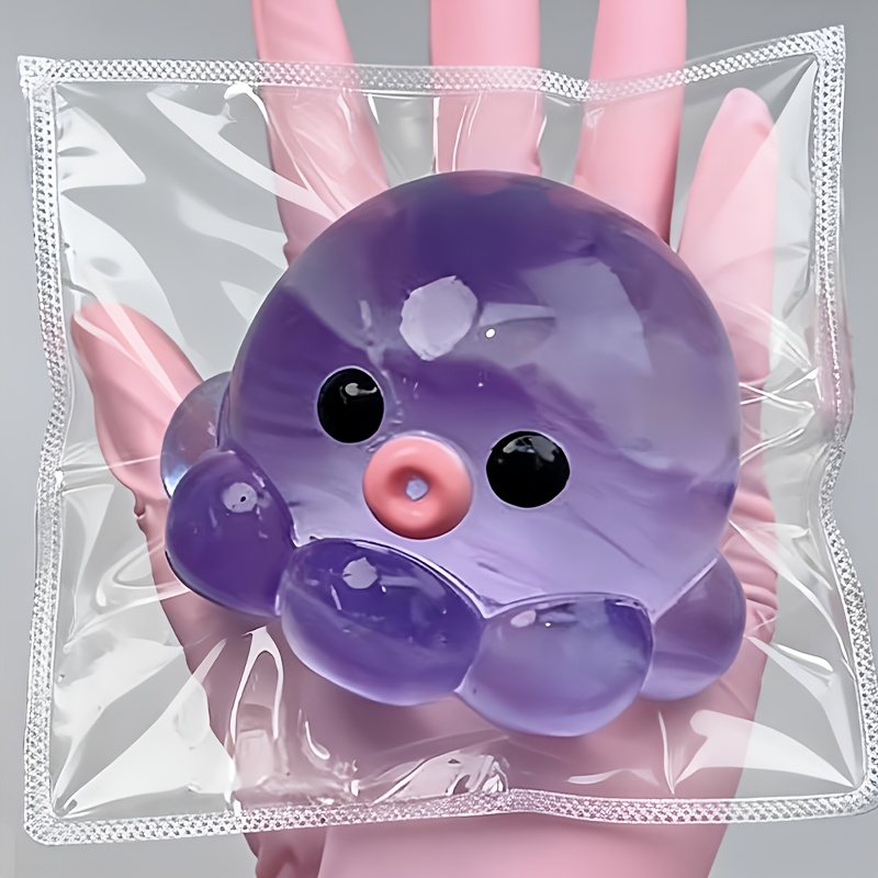 bouncy fun diy bubble octopus   toy slow rising bubble   with mud like texture     perfect gift for holidays and parties