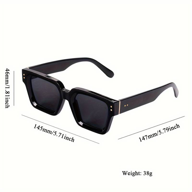 Men's Matte Black Square Frame Sunglasses With Super Dark Polycarbonate Lenses – UV400 Protection By JuicyOrange