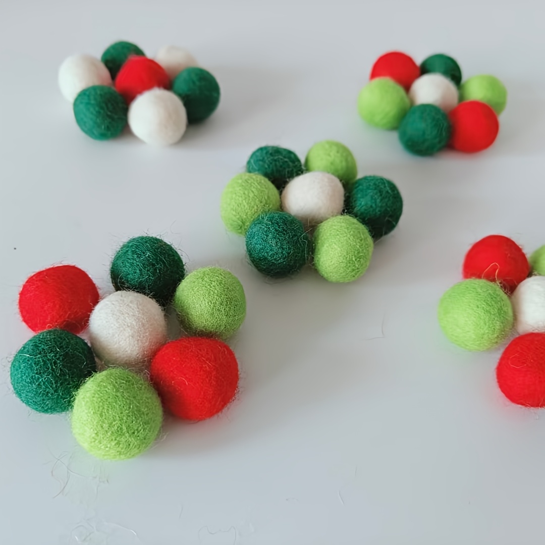 40pcs Wool Felt Ball Decor 2cm Balls Accessories Diy Material Sewing Decor Cute Balls Set Accessories