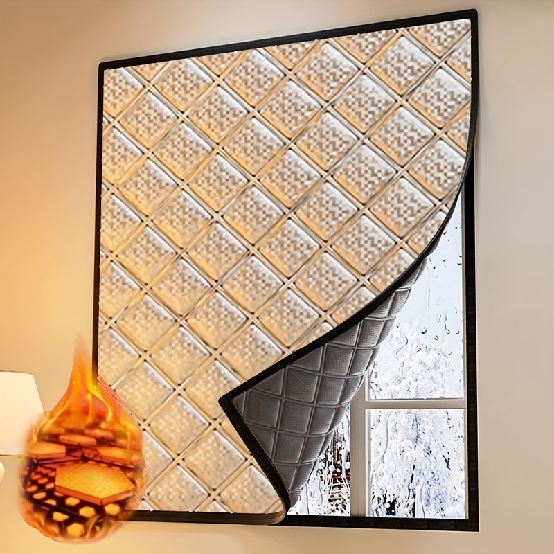 TEMU Heavy-duty Thermal Insulated Window Curtains - Cold Proof, Windproof, Soundproof & Shade - & Summer Cooling - Thick Insulated Window Treatments