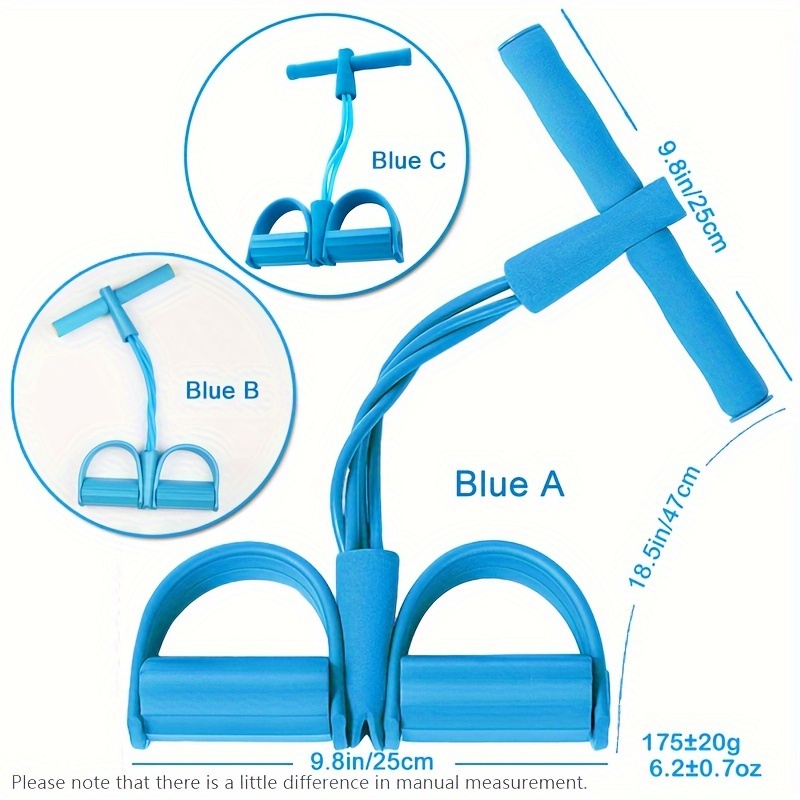 TEMU Fitness Pedal Sit Up Pull Rope For Home Workout Slim Waist, Tension Device Foam Fitness Equipment,outdoor Sports Gym Fitness Equipment, Without