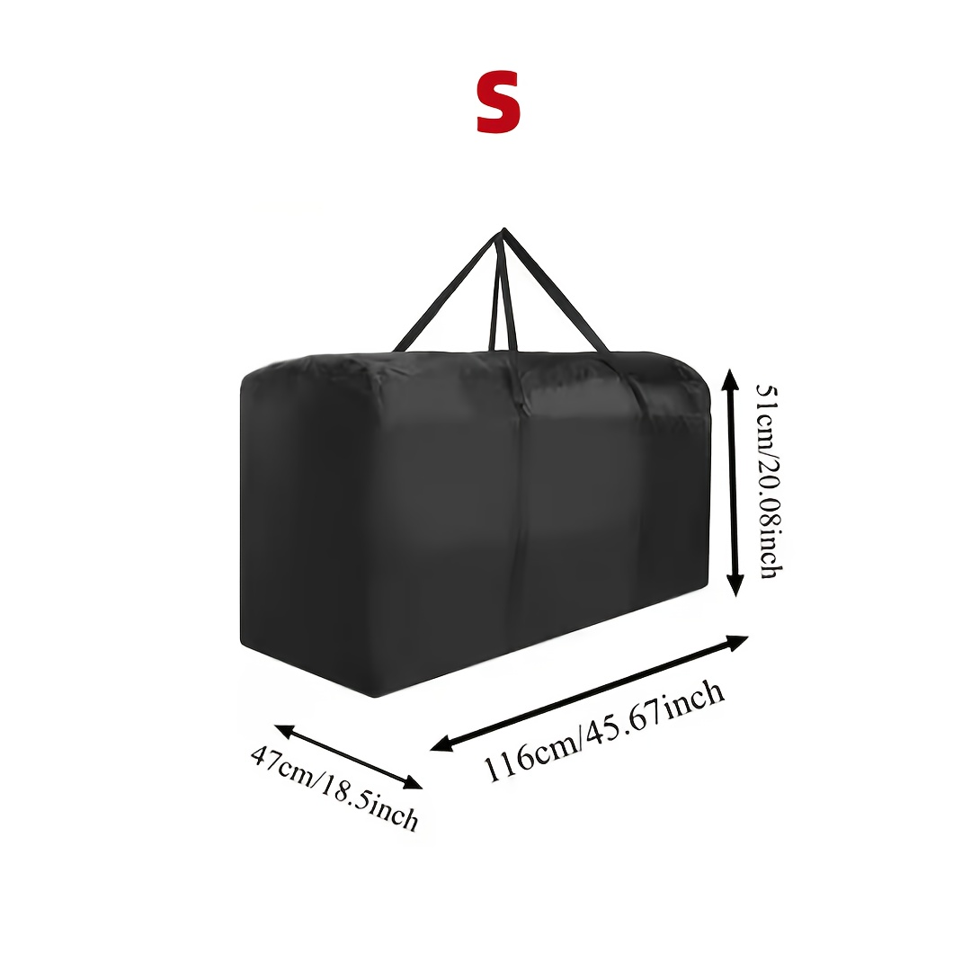 TEMU Mutao Large Capacity Christmas Tree Storage Bag, 3 Sizes , Heavy-duty Storage Container With Handle And Zipper, Suitable For Trees And