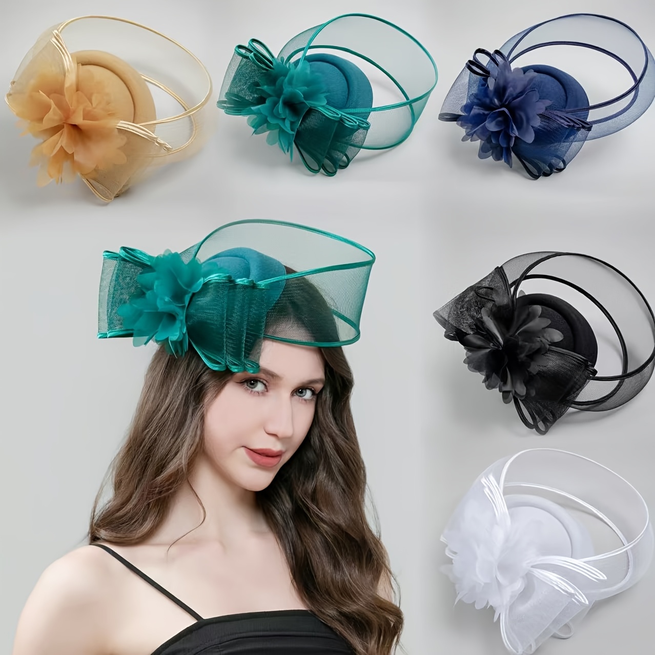 hat with veil sold on Temu United States display picture 1