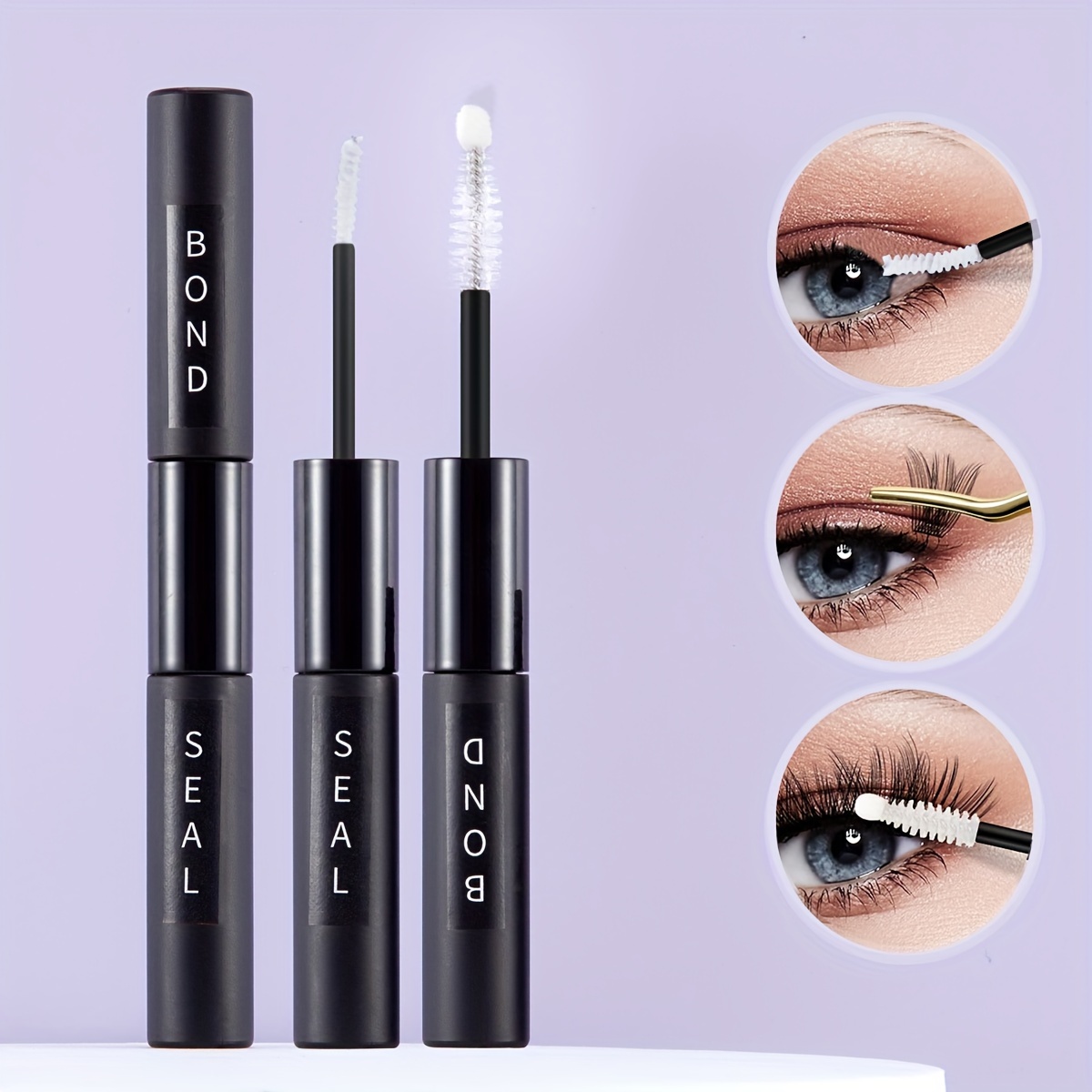 2-in-1 False Eyelash Extension Kit | Waterproof Mascara | Up To 72 Hours Of Hold | And White Lash Extension Gel Suitable For Types | Perfect Makeup Tool For Holiday Mascara Makeup Kit
