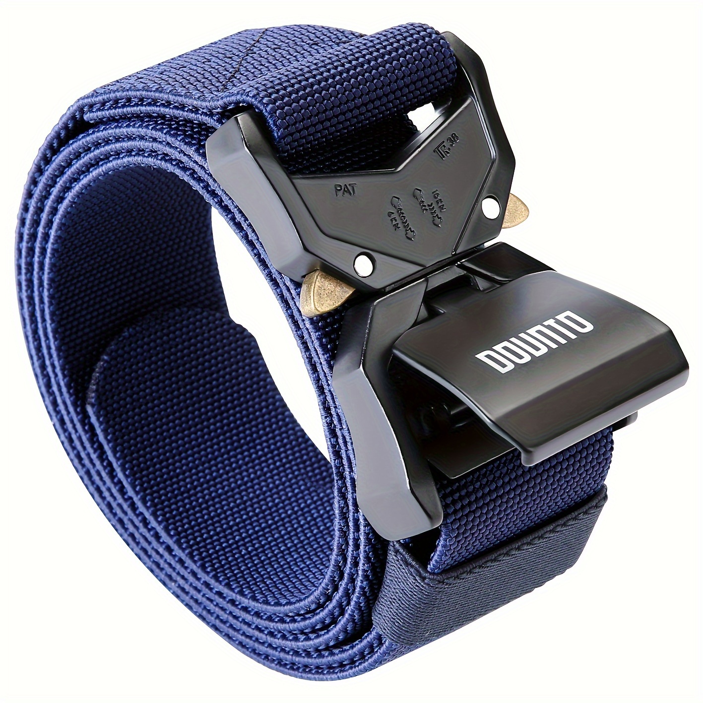 DUNTO Tactical Quick Release Belt for Men Durable Stretch Nylon Secure Buckle