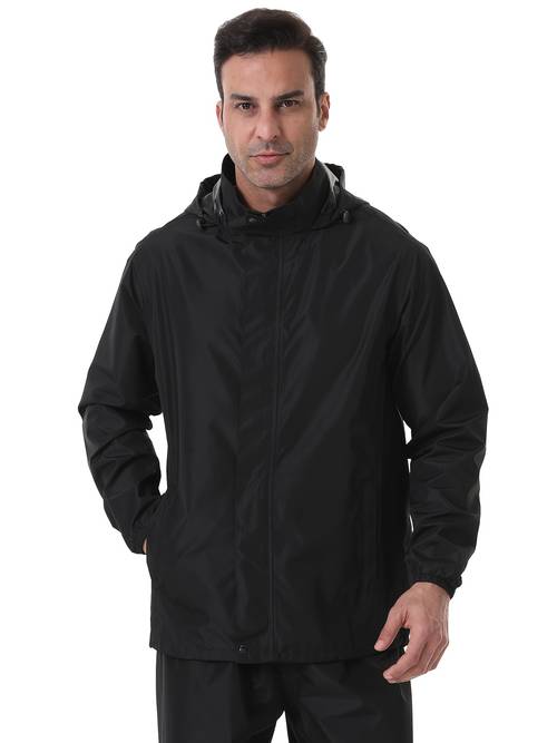 mens rain jacket breathable windproof lightweight packable with hood