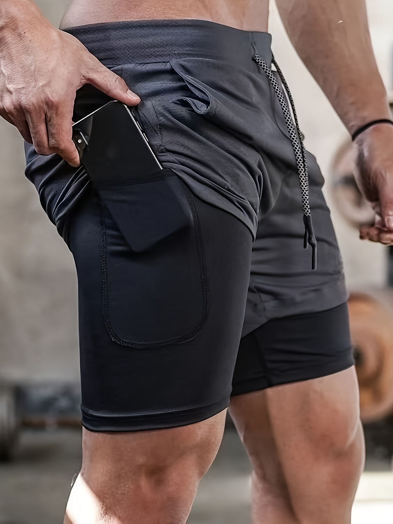 Men'S Summer Sports Shorts for Running, Marathons, Sprints, American Fitness, And Squats, Featuring a Lining for Vacation And Leisure Activities