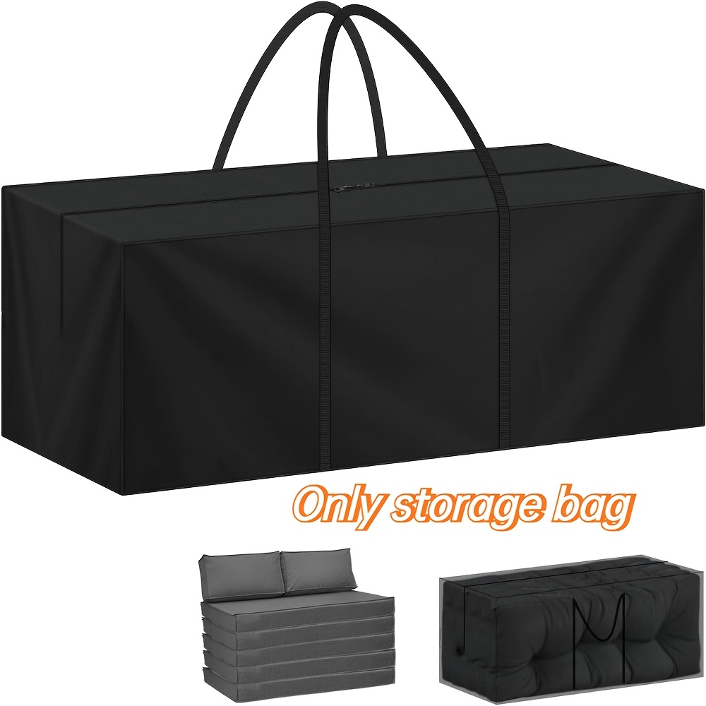 E-shop Große Outdoor-Garten-Aufbewahrungstasche, Möbel-Aufbewahrungstasche, -Aufbewahrungstasche, hergestellt aus strapazierfähigem 420D-Material,