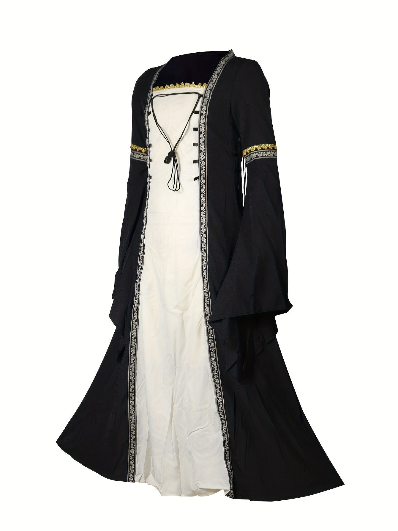 vestido novia gótico medieval disfraz renacentista Temu Mexico