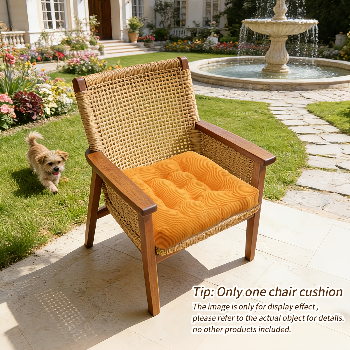 Cushion for Outdoor Courtyard Crafted from Corduroy Fabric