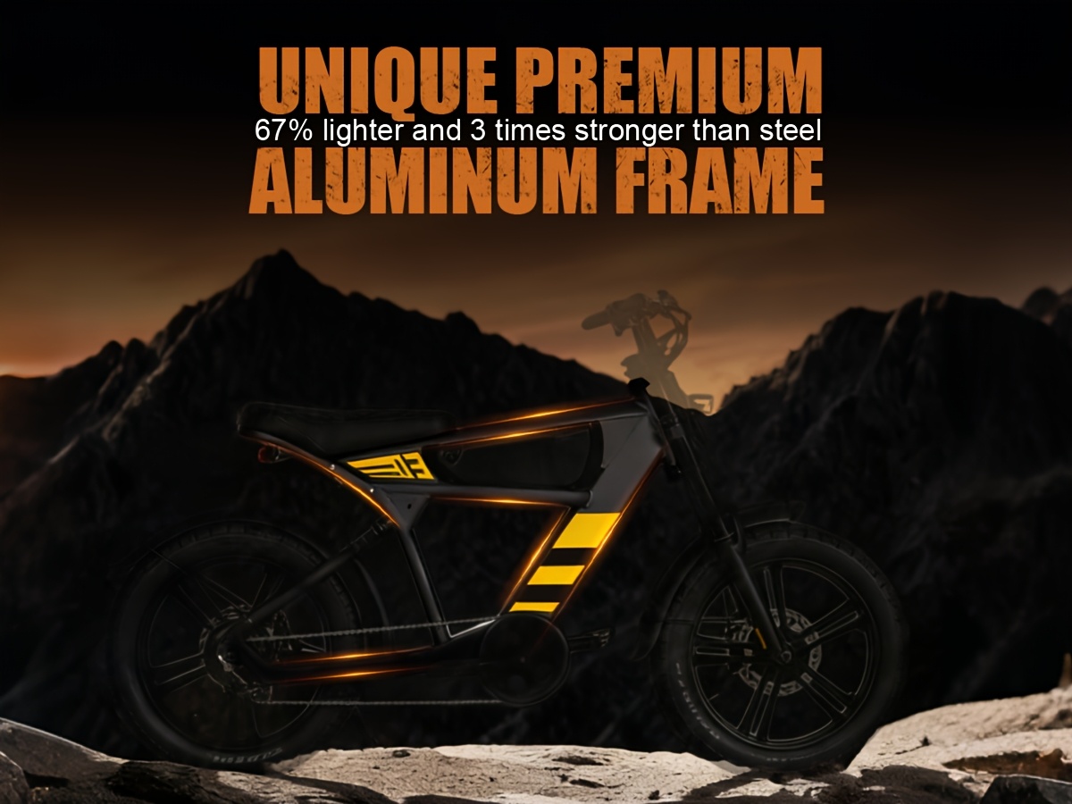 hardcore off road electric bike featuring a full suspension system and hydraulic brakes to         with 20 x4 0 wide tires and a 48v 18ah battery for     miles of range this   all terrain   Product details 2