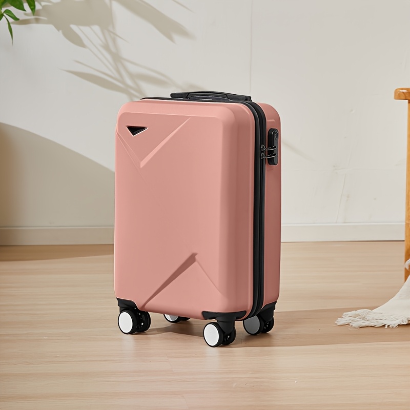 TEMU Valise de voyage personnelle irrégulière et tendance de 20 pouces pour d', avec poignée télescopique, roues universelles et serrure à code,