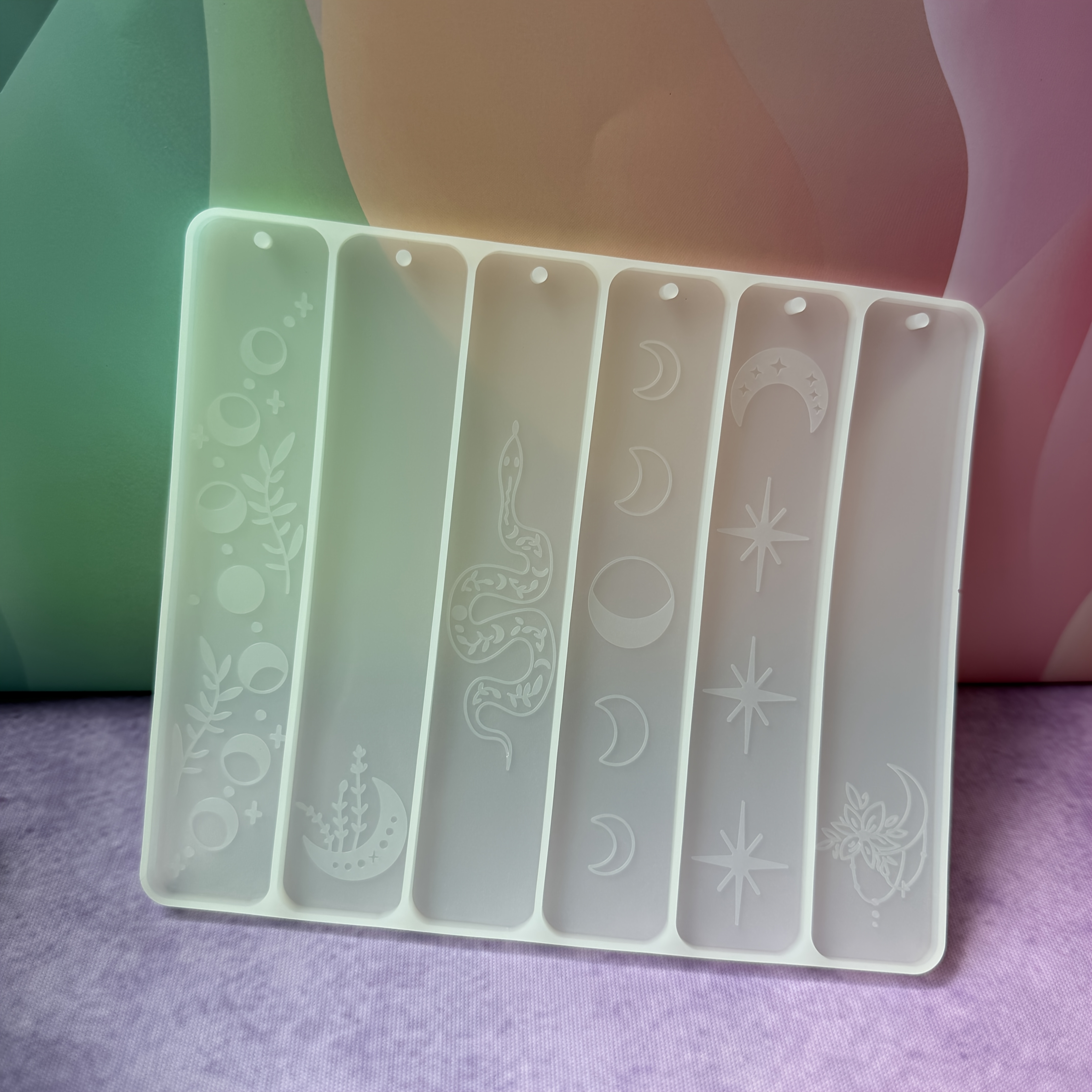 E-shop 1 Stück Harzform Mondphasen Lesezeichen DIY Deko