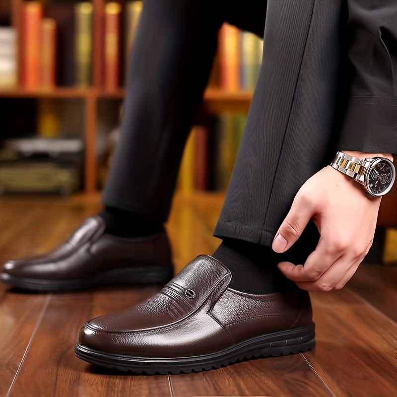 Zapatos Casuales de Negocios para Hombres, Talla Grande, Suela Suave y Versátil, Zapatos de Vestir de Moda para la Oficina y Ocasiones de Fiesta