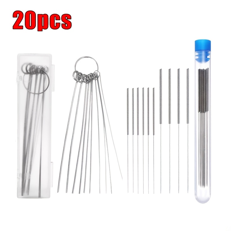 Image of 20pcs Stainless Steel 3d Printer Nozzle Cleaning Needles Set Windshield Wiper, Gas Stove Vent, Showerhead Needle Clearing Pipeline Clean Fittings Maintenance Tools