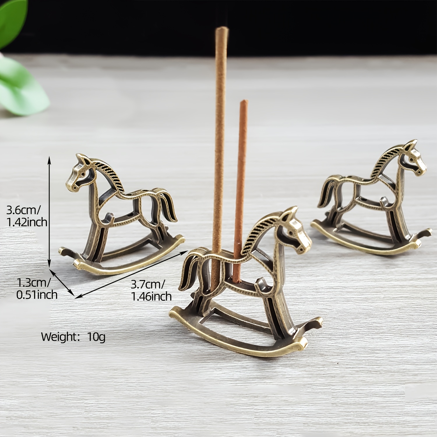 TEMU 3 Incense Holders, Zen-style For Home Tea Rooms, Photography Props, Mini Incense Base Ornament, Portable Small Incense Holder, For Meditation,