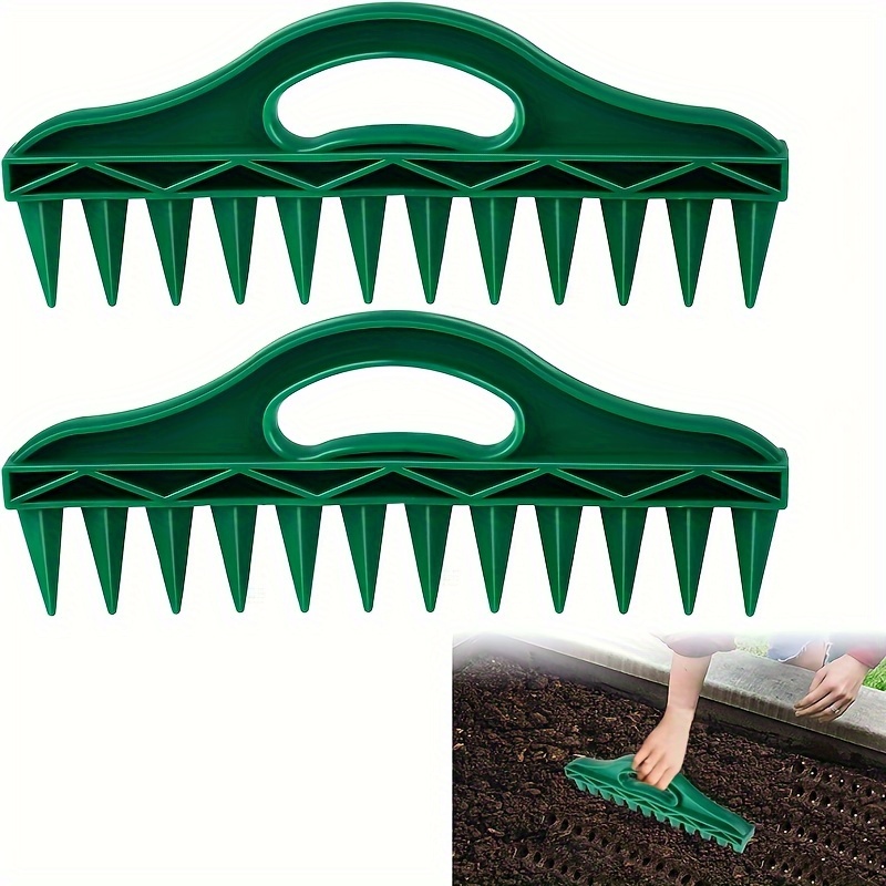 

1pc Sowing And Punching Machine For Soil Quick Drilling Horticultural Seed Spacing Tool For Vegetable Planting And Cutting