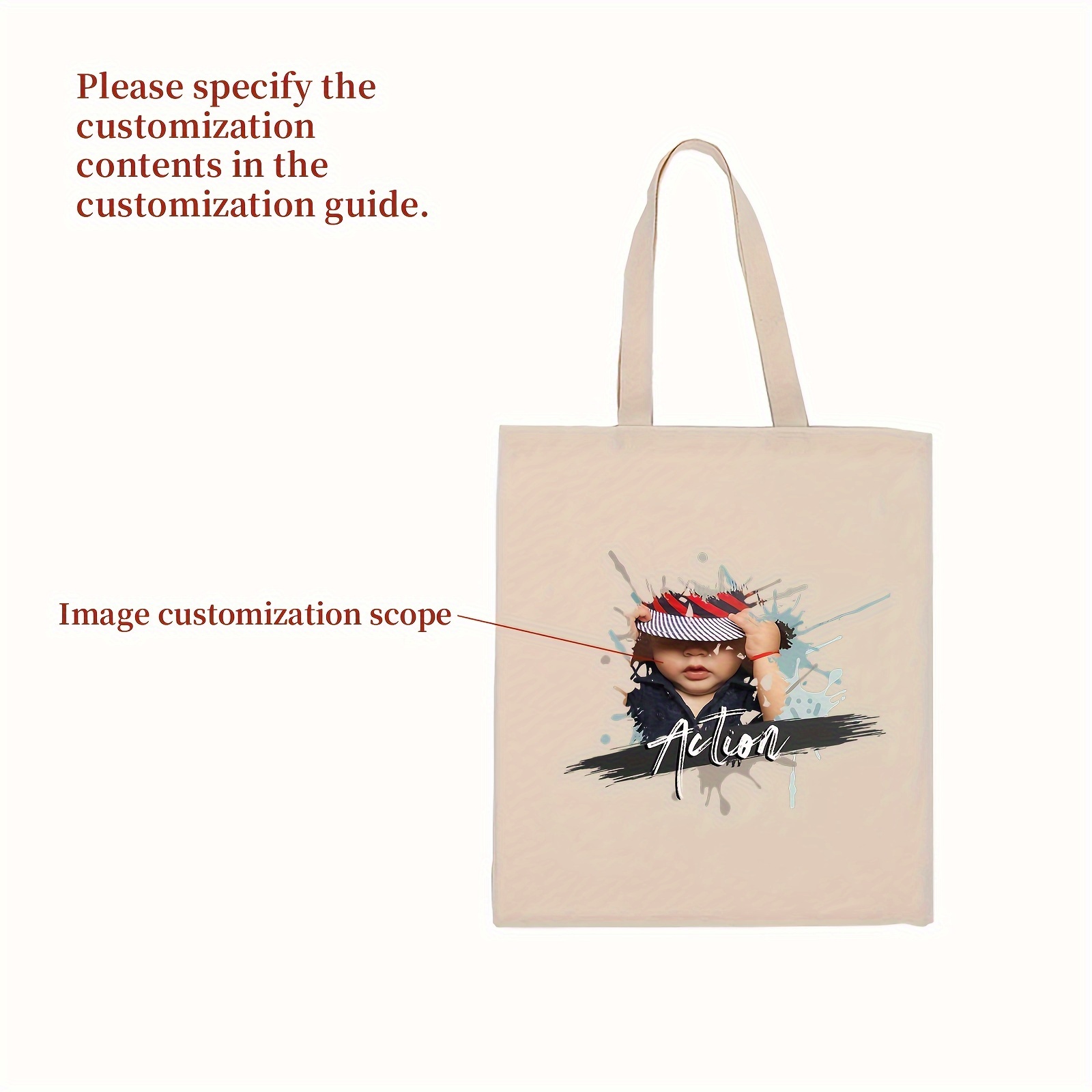 lot sacs fourre tout en toile personnalisables Temu Morocco