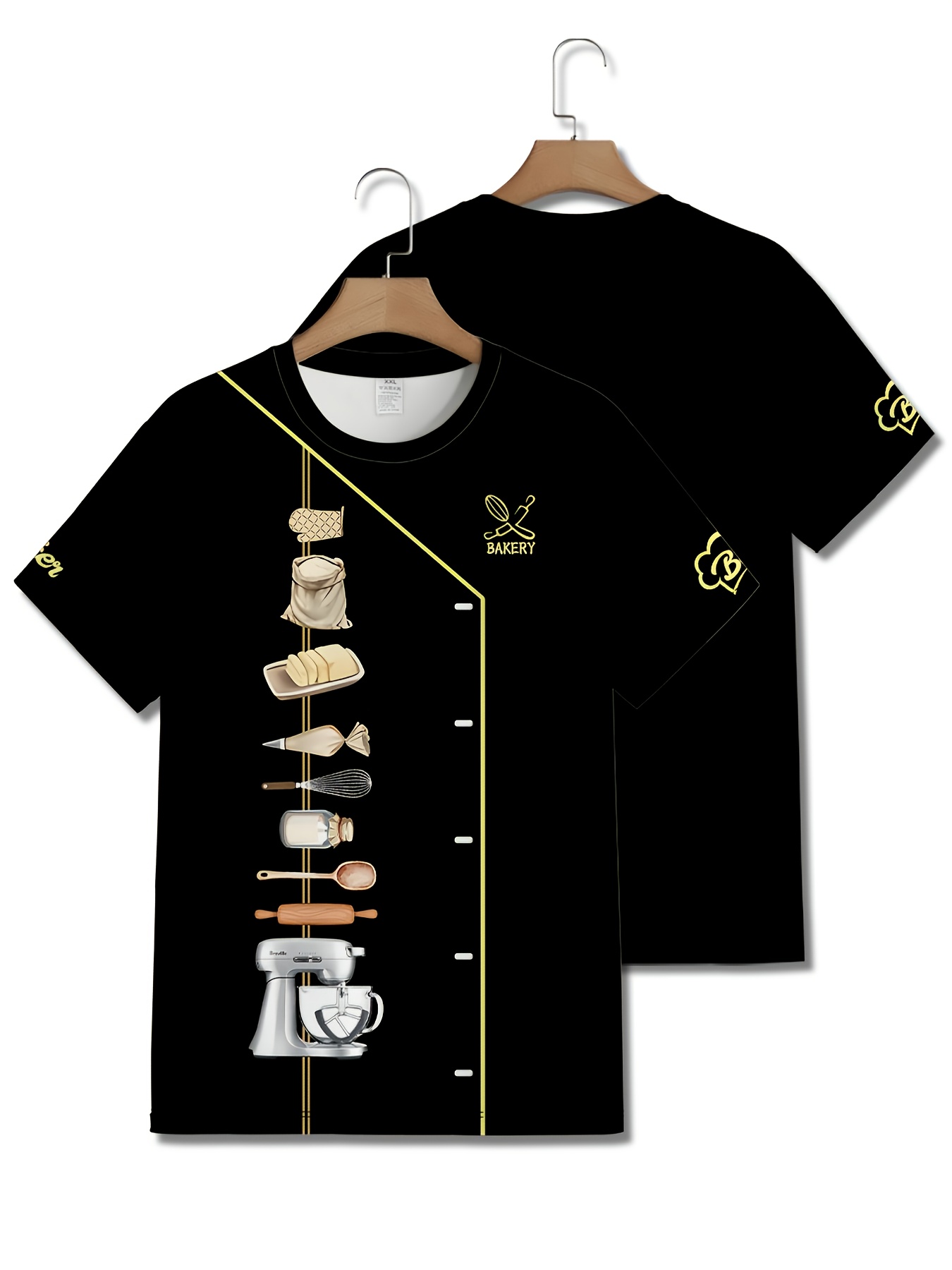 kadınlar için özel şef t-shirt, pişirme tutkunları için v-  tişört, kadın şef giyim (   )