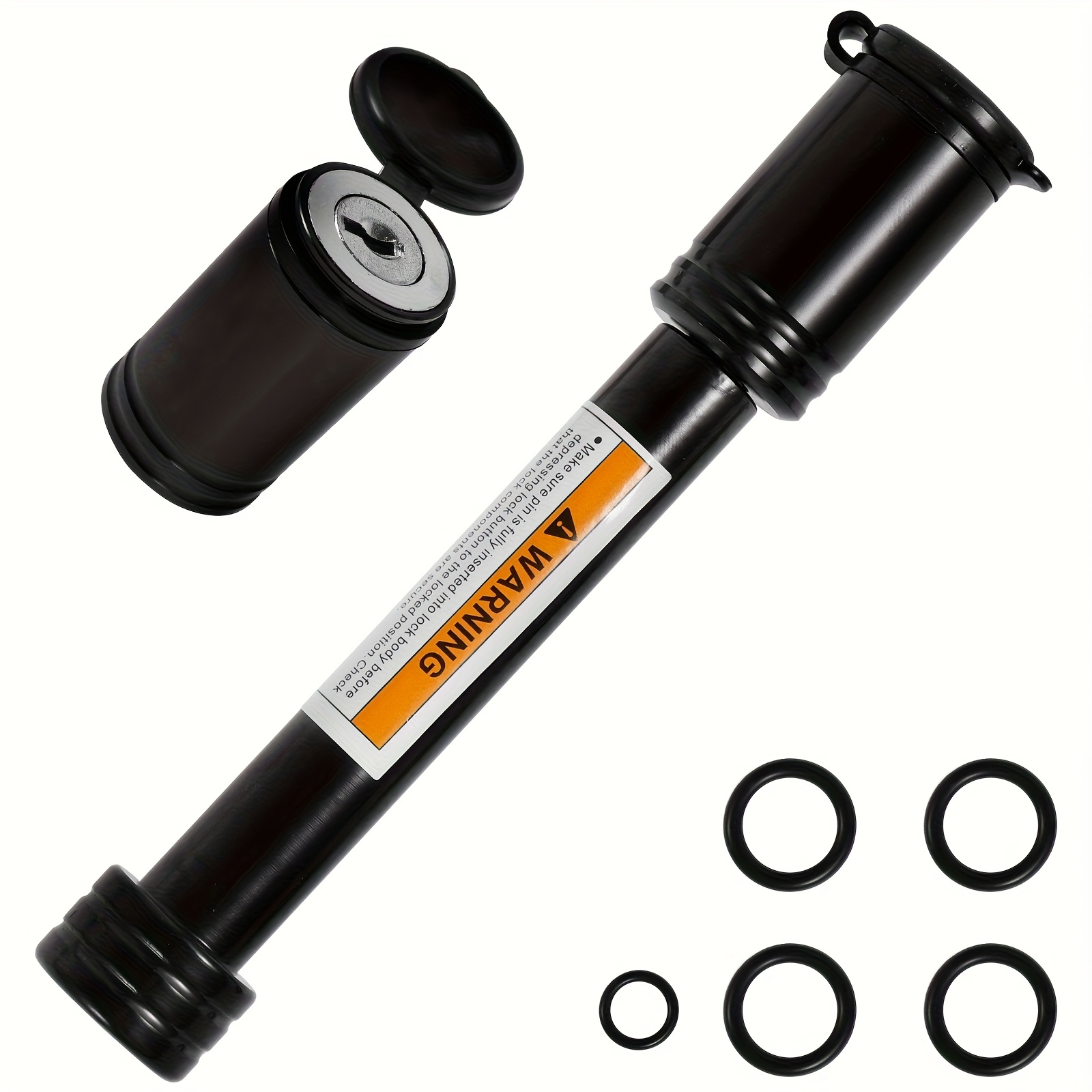 TEMU 5/8in Carbon Steel Trailer Hitch Lock - Anti-theft & Waterproof Receiver Pin Lock With Keys For Rvs And Trucks