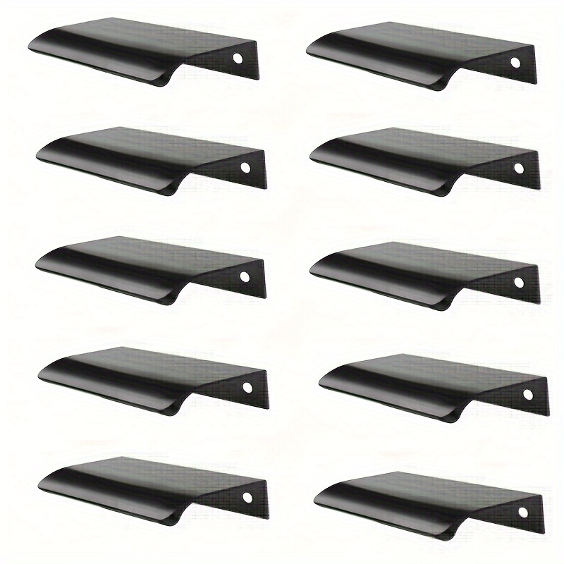 E-shop 10 Stück versteckte Griffe für Möbel, Küchenschrankgriffe minimalistisch Schubladenknäufe aus Aluminiumlegierung
