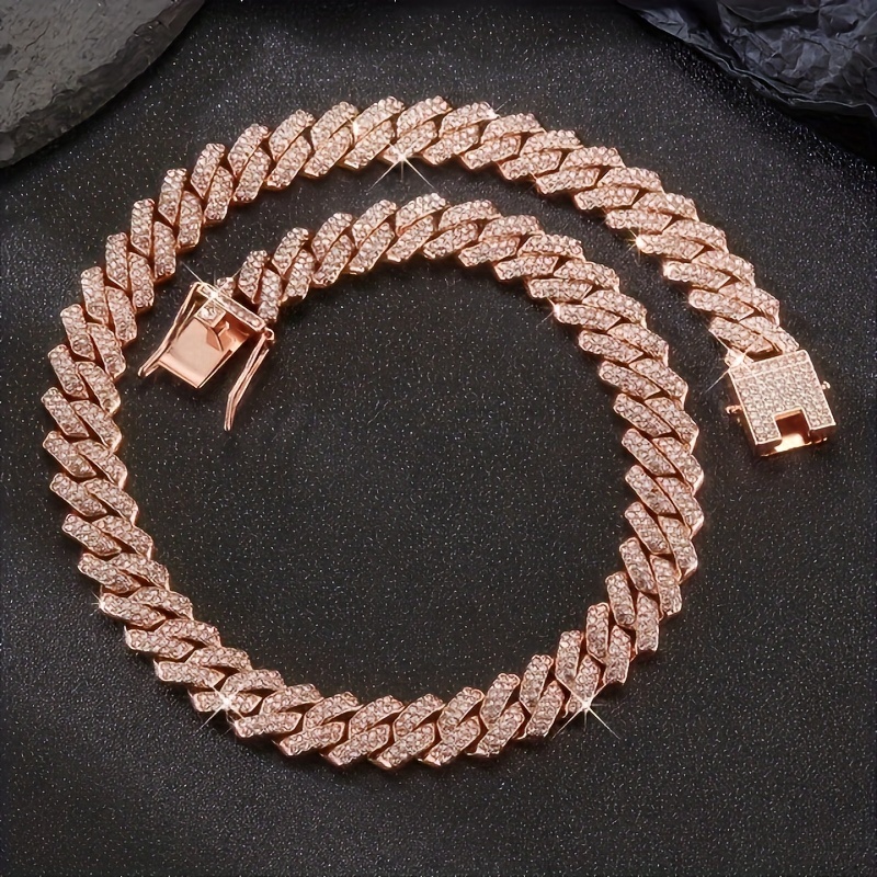 Y2K Cuban Link Chain Necklace Set