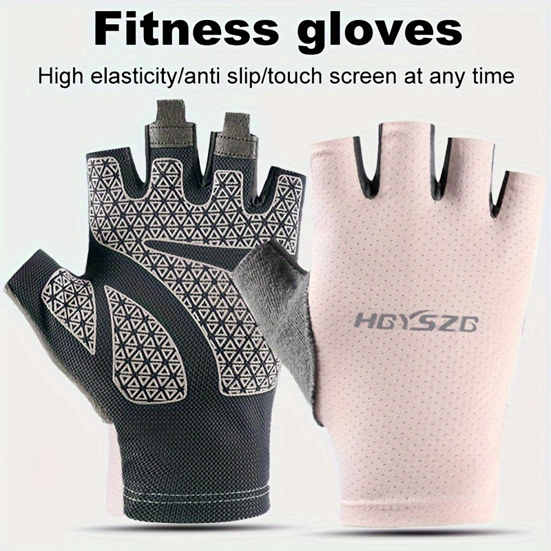 Non slip Fitness Yoga Gloves Fingerless Knitted Gloves - Temu Canada