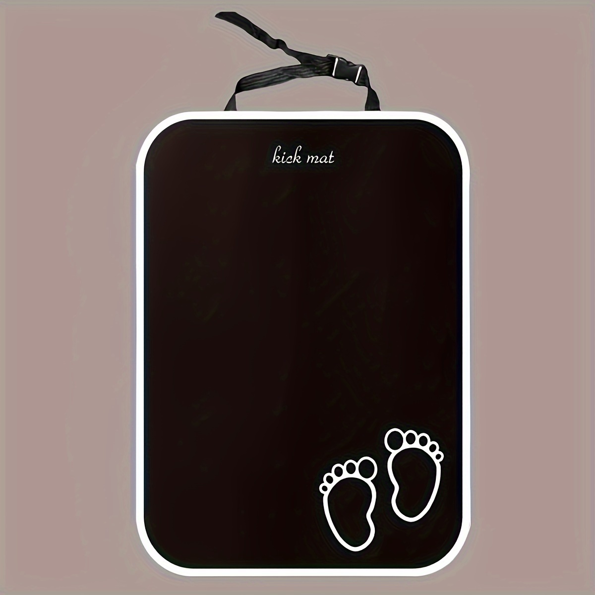 TEMU 1pc Car Seat Kick Pad, Car Seat Pad, Black Back Seat Kick Mat
