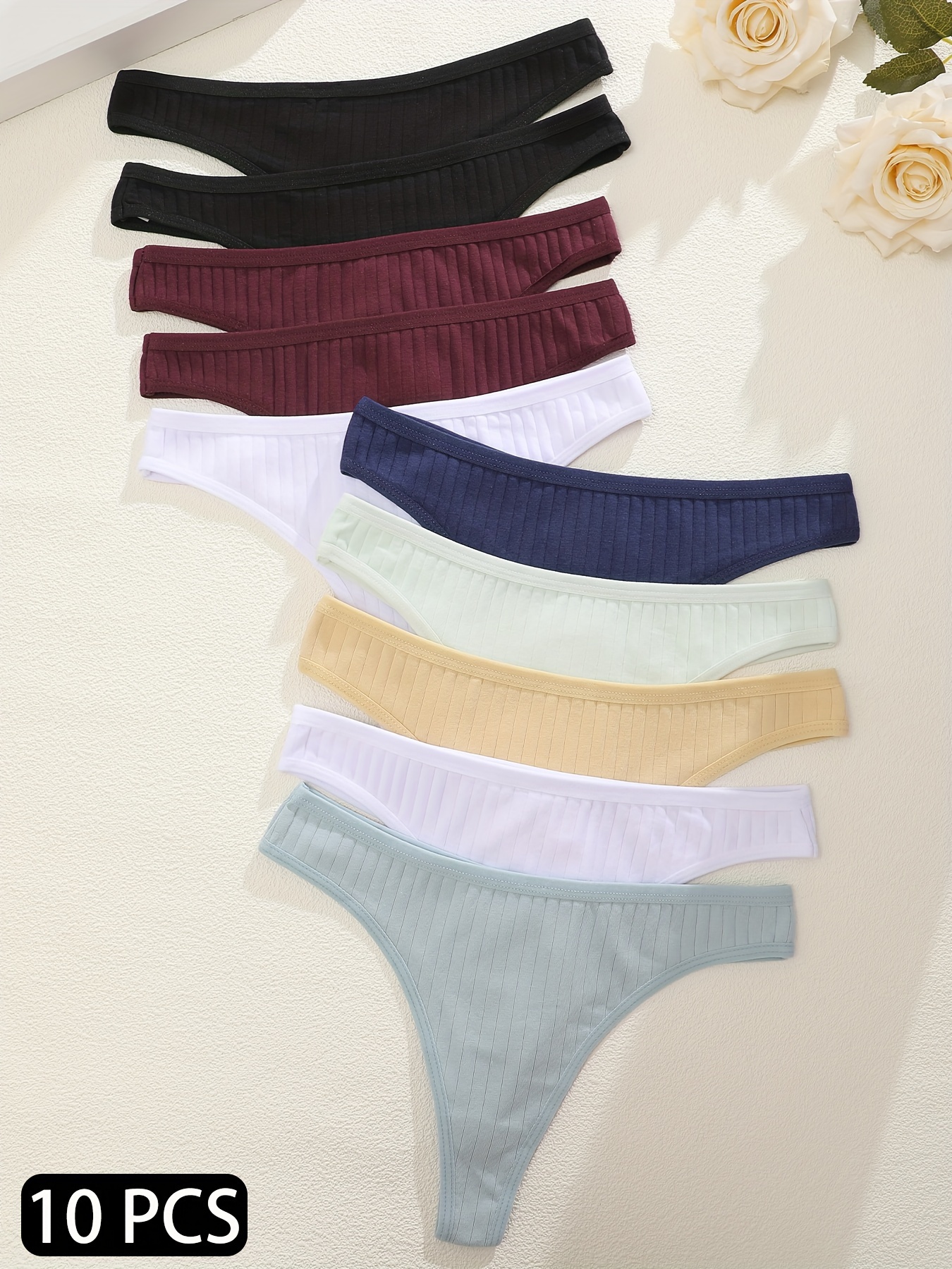 10pcs Breathable Cotton Underwear for Women