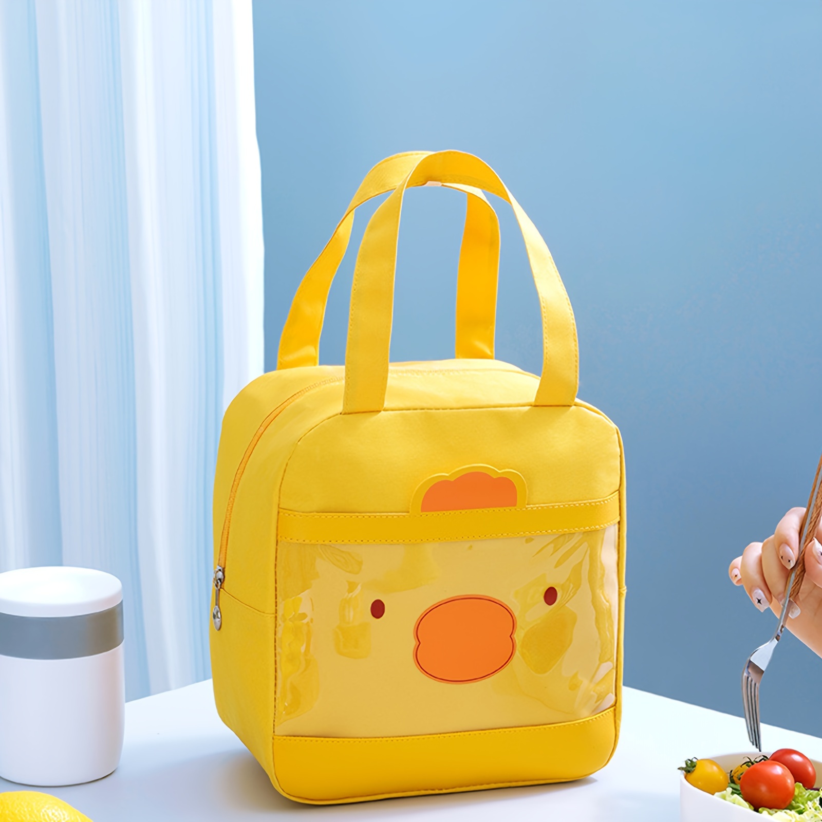 1pc Bolsas Almuerzo Portátiles Lavables Lindas Bolsas Bento - Temu