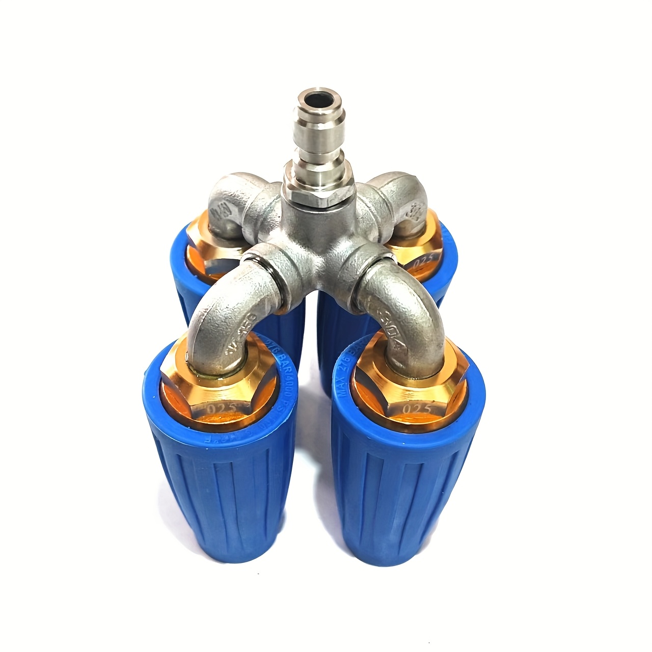 Image of Car Washing Tool 4-in-1 Turbo Nozzle Pressure Washer, 360° Rotating Turbo Nozzle For Pressure Washers, With 0.64cm Quick Connector, 2.5 Hole Nozzle, 4-6 Gpm, 4000 Psi Max, Without Battery