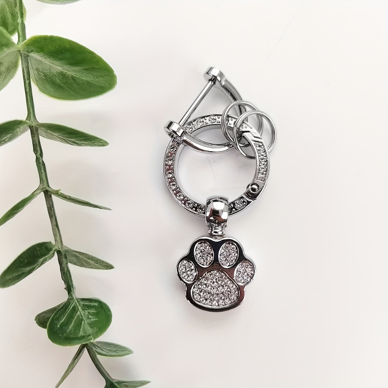 E-shop Neue Easy Clothing Additions Simulation Diamantbesetzte Bärenpfote Schlüsselanhänger Mode Kreative Paar Additions Instagram Schöne Damen