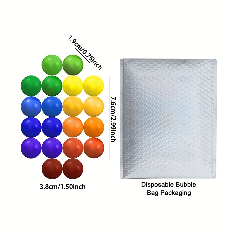 TEMU Bikili 20pcs Sensory Fidget Toys For & Adults - Colorful Pp Plastic Autism Toys, Travel & Airplane Car Essentials, Perfect Easter Basket