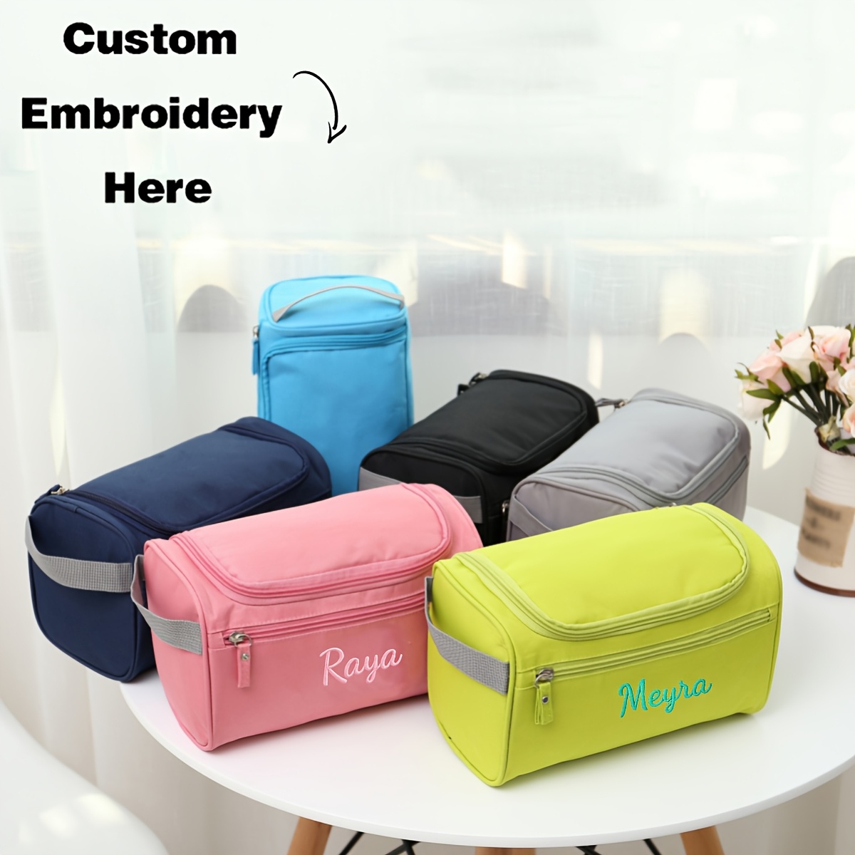Kits de toilette de voyage en cuir dopp, sac organisateur