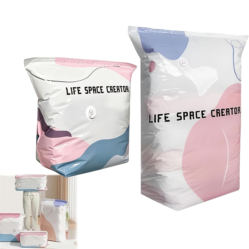 Transparent Reusable Hand-Rolled Vacuum Compression Bags