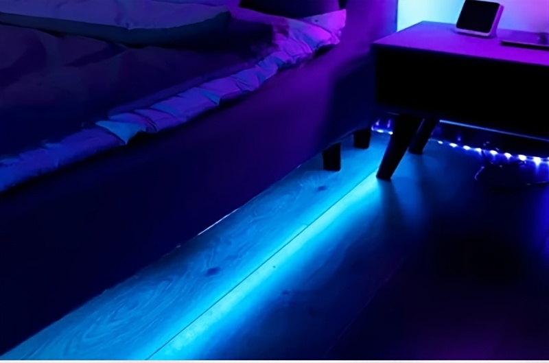 2pcs RGB 7-color Wall Light Battery Powered Degree Bedroom Corridor Living Room Decoration Creative Seven Color Gradient Dimming Night Light