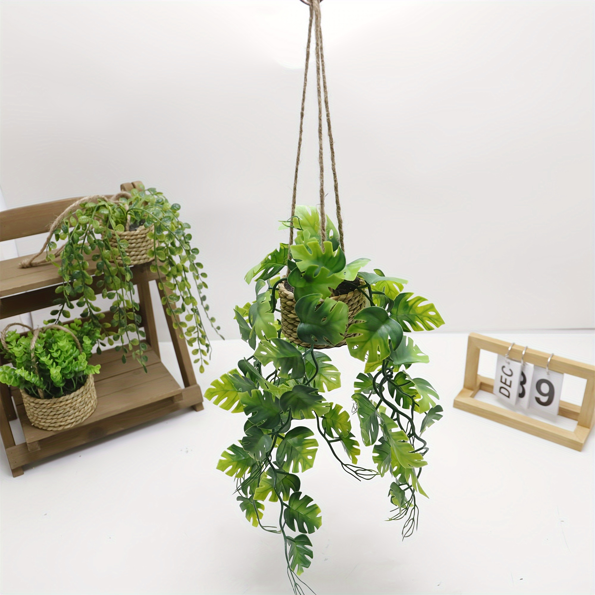 Image of 1pc New Hanging Artificial Plants, Decorative Hanging Artificial Plant Modeling, Indoor Home Decoration, Wedding, Party Decoration, Garden Decoration