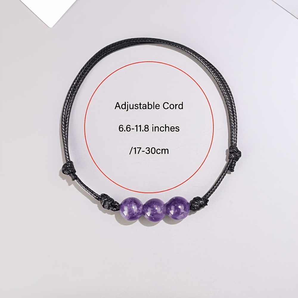 Unisex Adjustable Lucky Beads Bracelet Cord Set, Gift