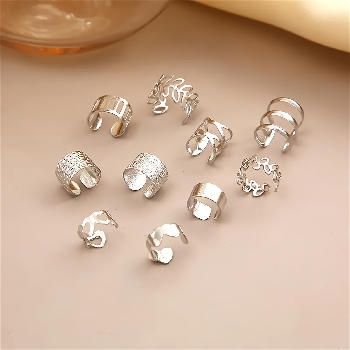 10pcs/set Western Fashion Classic Elegant Ear Crimp Set