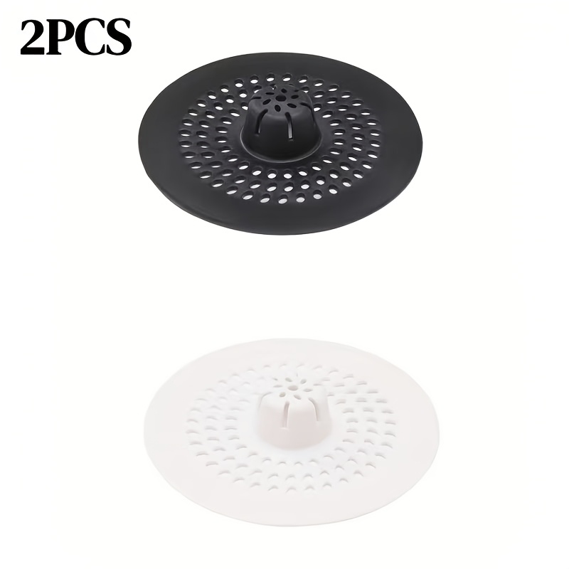 TEMU Set Of 2 Drain Covers Designed To Prevent Clogs, Featuring A Hair Catcher. Plastic Sink Protectors Are Suitable For Kitchen And Bathroom Drains,
