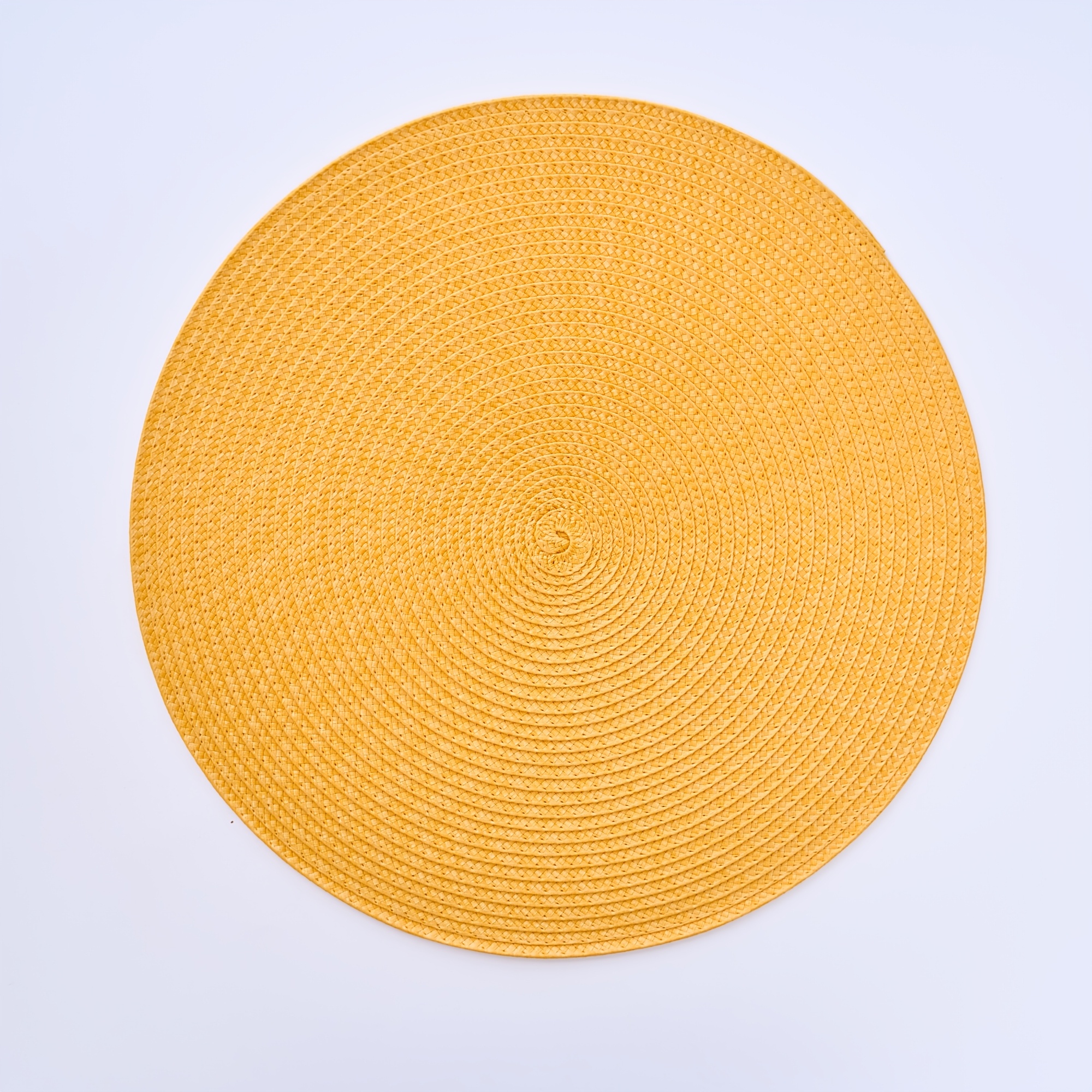 TEMU 2pcs Solid Color Round Placemats, 14.9 Inches, Multiple Colors - Minimalist Style Home/kitchen/dining Table Decorative Mats; Non-slip Mats For