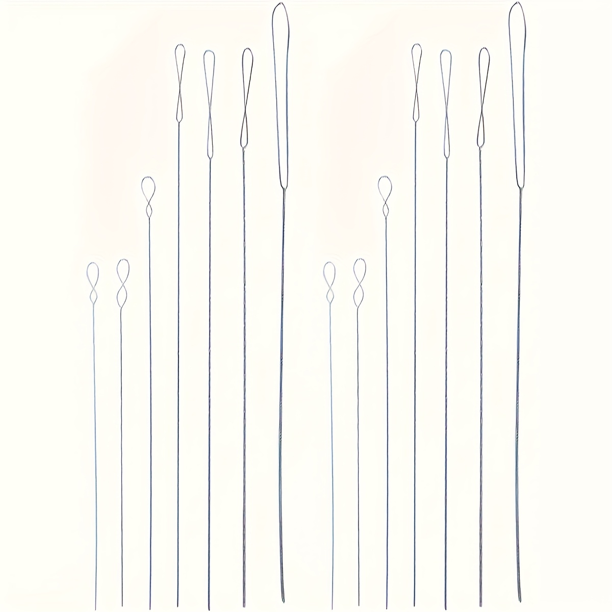 14pcs Beading Needle Set (0.15mm, 0.2mm, 0.3mm, 0.4mm, 0.5mm, 0.6mm, 0.7mm - 2 ) - Handmade Diy Beading Tool, Beading Threader, Twist Needle