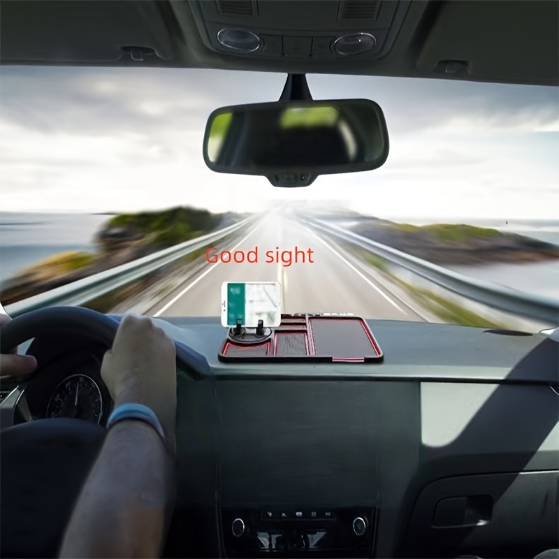 car slot mobile phone rotating stand with anti skid pad and phone number sticker to contact can be used to place accessories details 5
