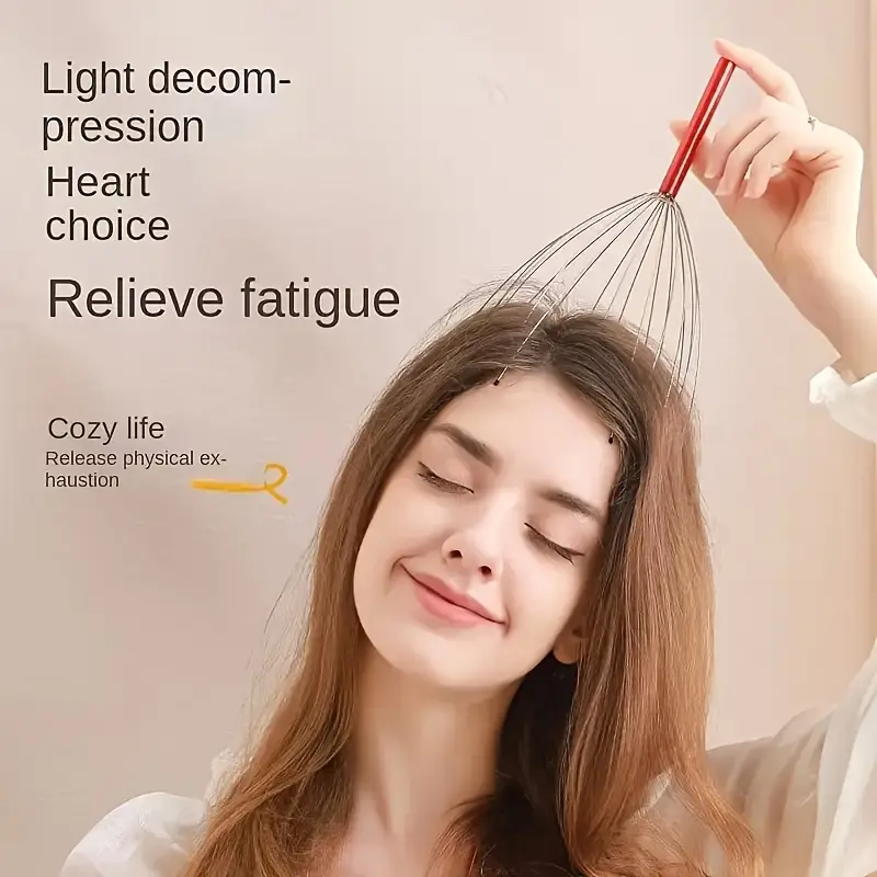 a handheld scalp massager with 20 prongs designed for deep relaxation and for men and women at home serving as a scalp massage tool and a soul extractor Product details 0