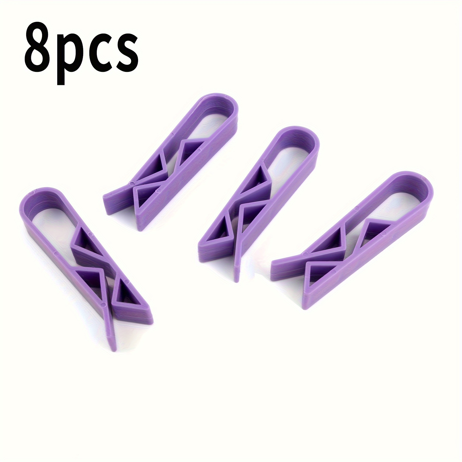 Image of 8pcs, Trash Bag Clips, Anti-slip Trash Can Garbage Bin Clamp, Garbage Clip, Rubbish Bag Clip, Cleaning Supplies, Household Gadgets, Back To School Supplies